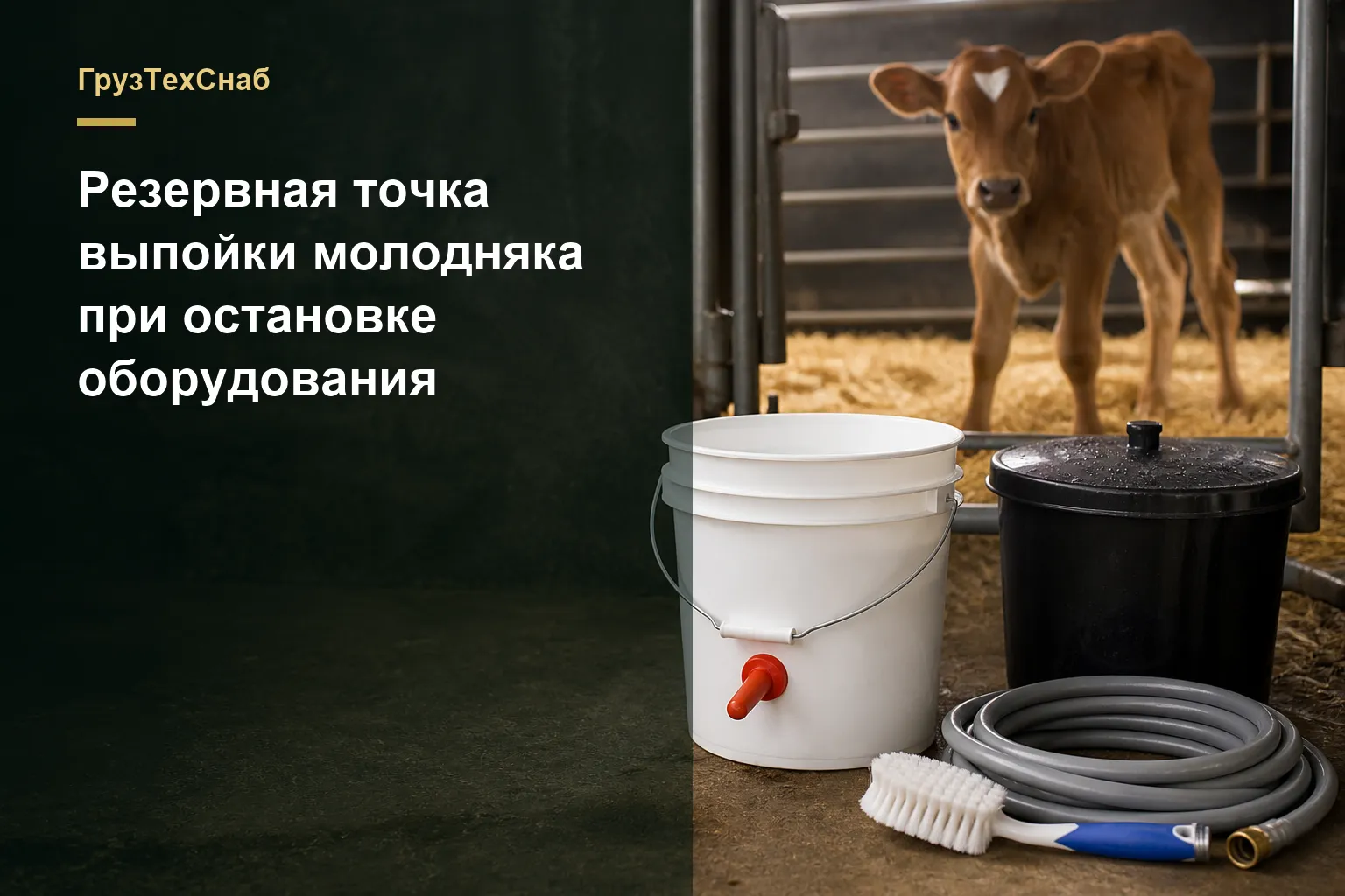 Резервная точка выпойки молодняка при остановке оборудования — ГрузТехСнаб