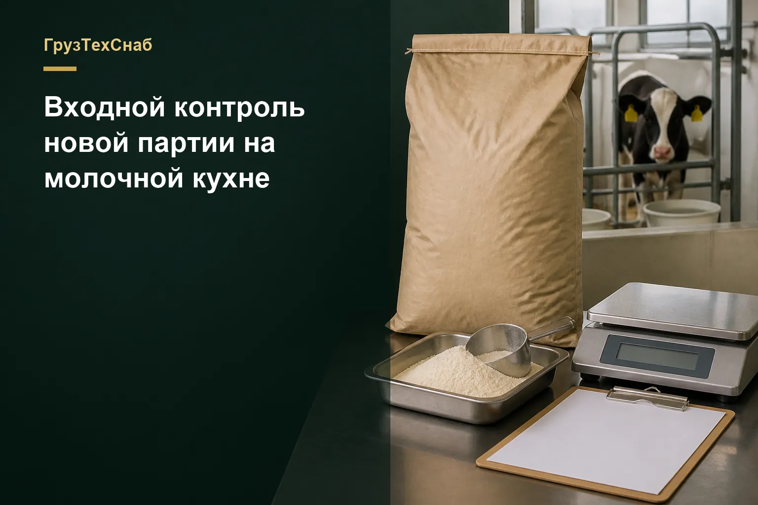 Входной контроль новой партии на молочной кухне — ГрузТехСнаб