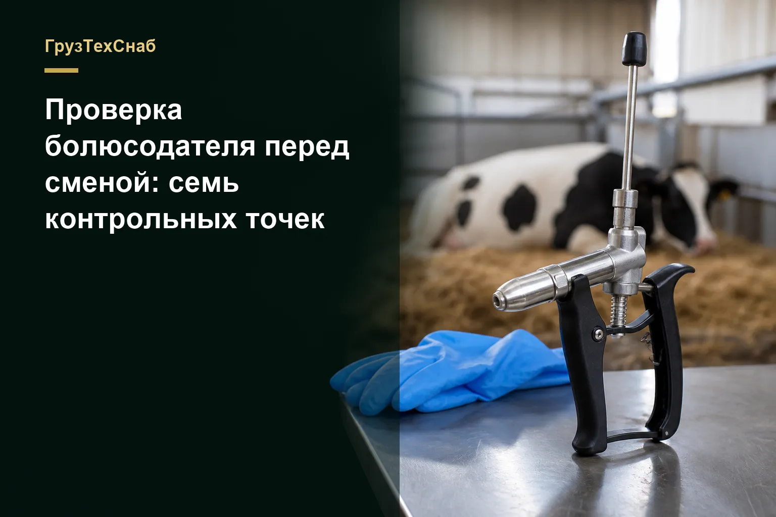 Проверка болюсодателя перед сменой: семь контрольных точек — ГрузТехСнаб
